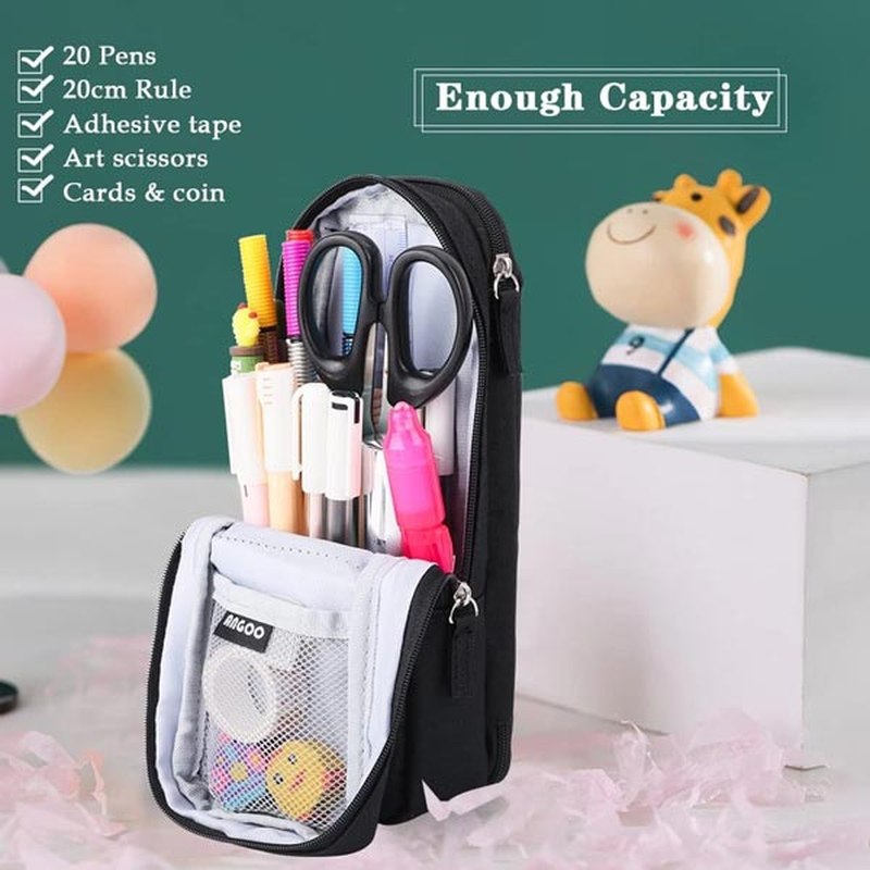 Product image: Κασετίνα με 2 θήκες μαύρο, , medium-null