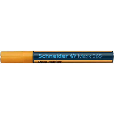 Chalk marker deco maxx 265 orange bullet tip 1-3mm chalk, , medium