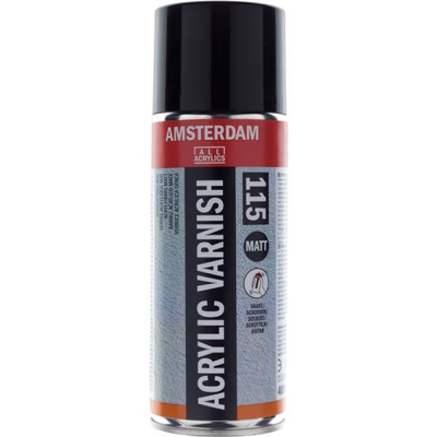 Acyilic varnish spray 400 ml matt amsterdam