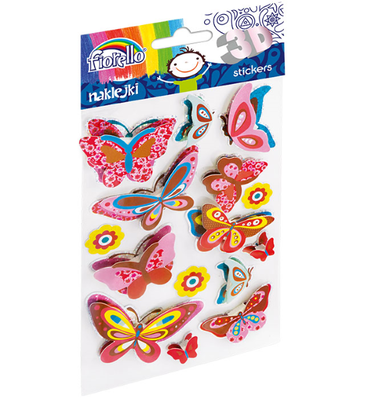 Decor 3d stickers butterflies, , medium