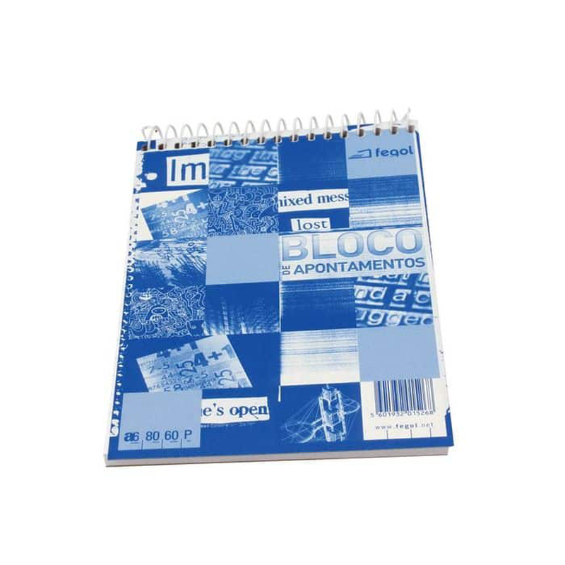 Product image: Fegol spiral notepad a6 80sheets, , medium-null