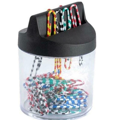 Sax magn. Dispens. With 50 paper clip-clr, , medium