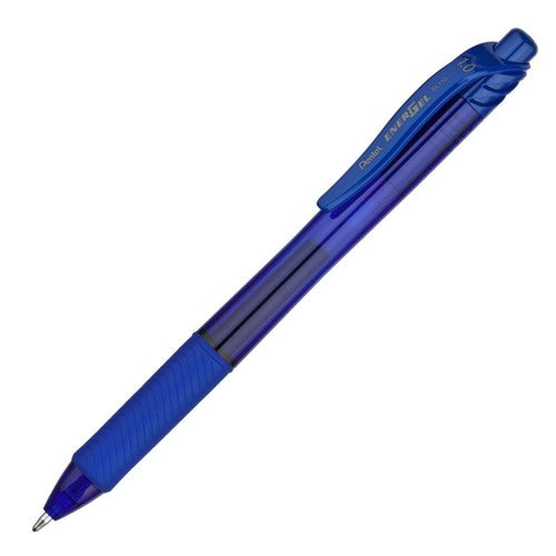 Pentel energel x roller ball retractable gel pen 1.0mm (blue ink), , medium-null