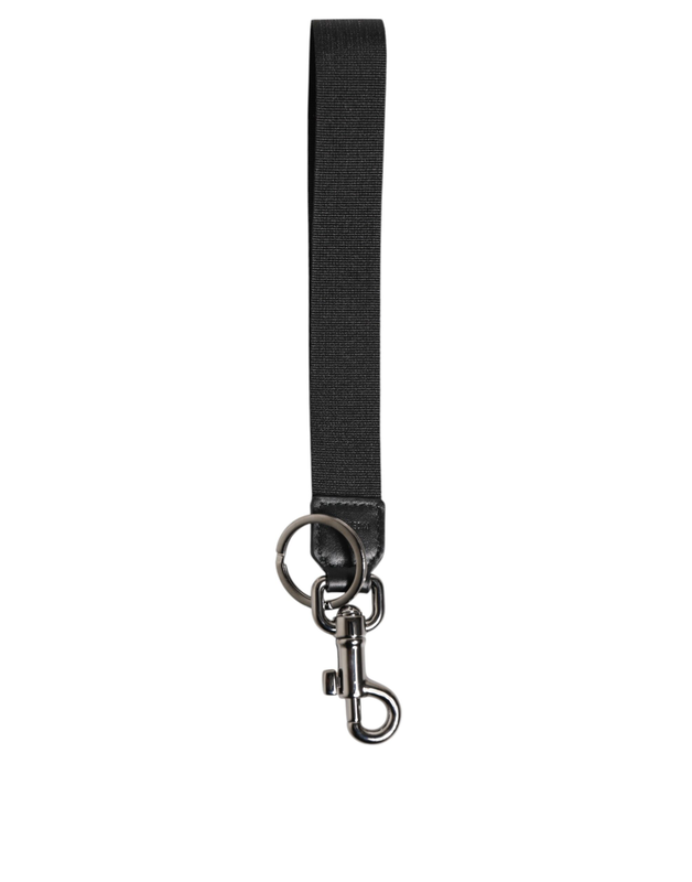 Black red dg logo polyester silver men keychain keyring-null
