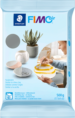 Modelling clay fimoair grey, 500gair dry
