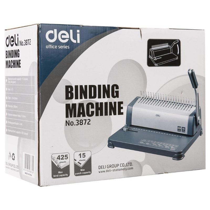 Spiral binding machine 21- hole 425sheets deli, , medium-null
