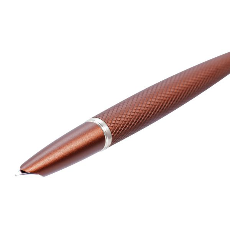 Diplomat fountain pen "viper" brown guilloche f/m, , medium-null