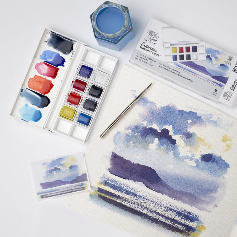 W&n cotman watercolour 8hp skyscape pocket set, , medium-null