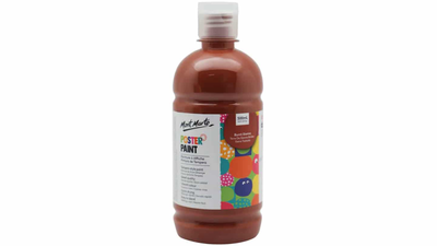 Omega tempera paint 500ml burnt sienna tp-8, , medium