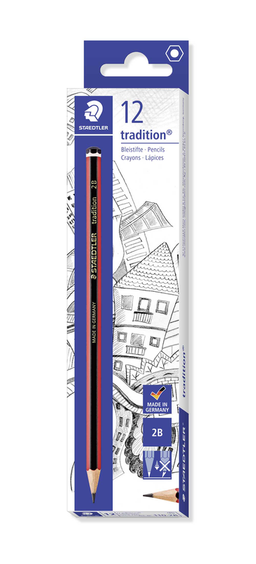Staedtler tradition pencils 2b (12 pcs set), , medium-null