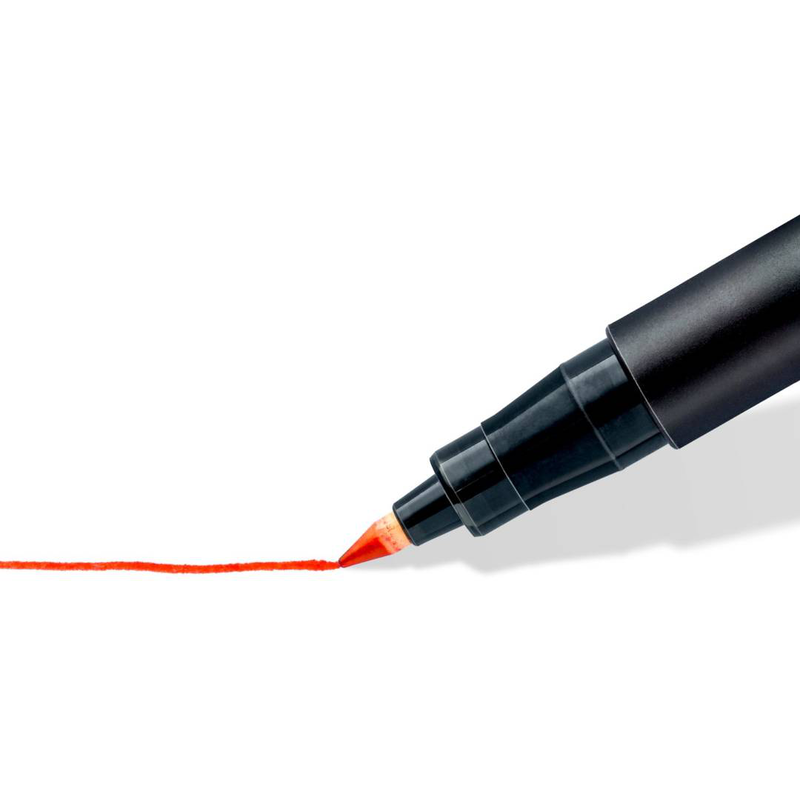 Staedtler lumocolor permanent pen 318 / ten count box containing 10 lumocolor permanent in 4 assorted colours, , medium-null