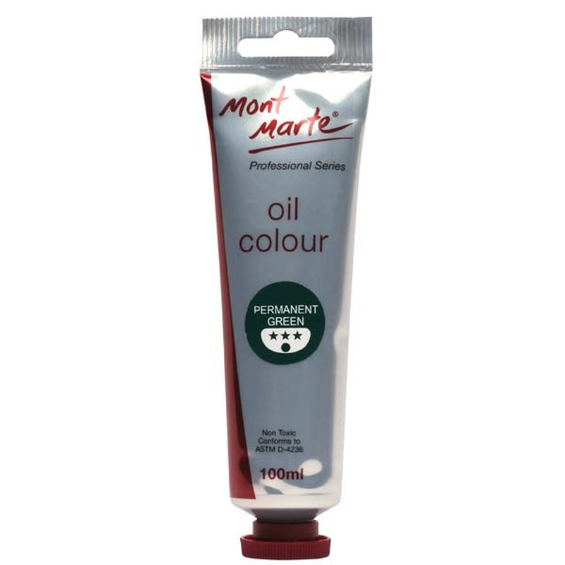 Product image: Oil paint 100ml mont marte - permanent green-null