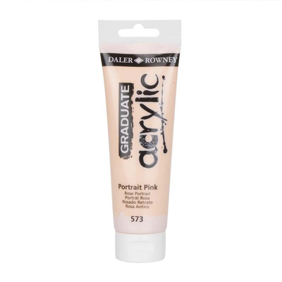 Acrylic paint graduate 120ml - portrait pink, Portrait Pink, medium