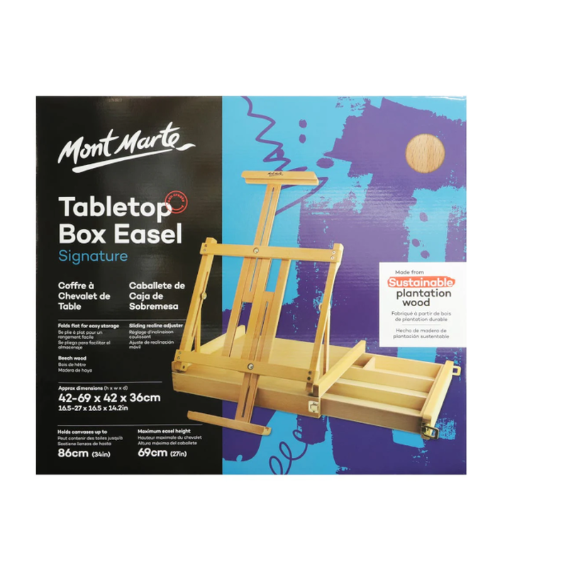 Artist brush box easel, , medium-null