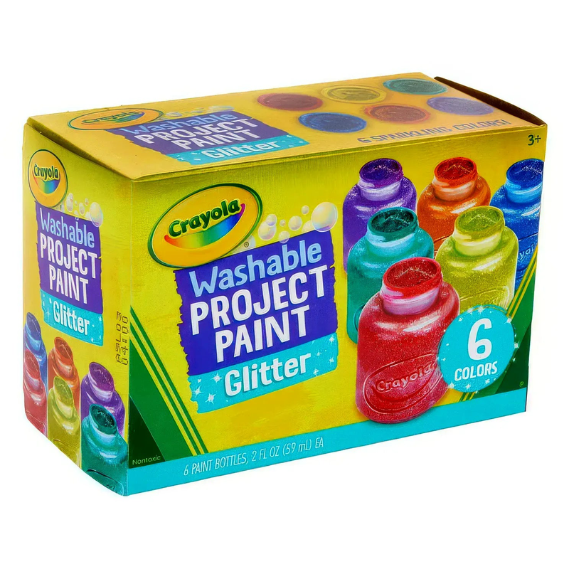 Washable glitter paint 6 count, , medium image number null