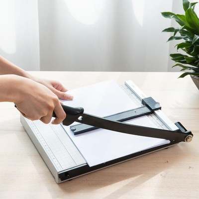 Deli steel paper guillotine a4,12 sheets, 300 x 250mm (12 x 10 inches ), , medium