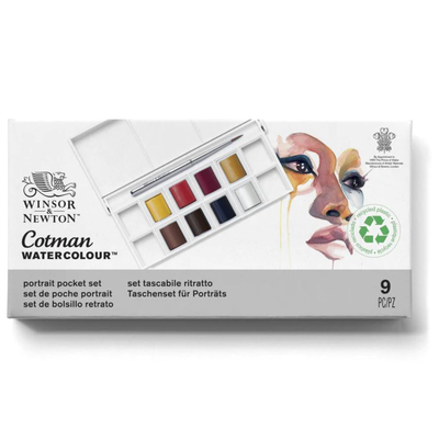 W&n cotman watercolour 8hp portrait pocket set
