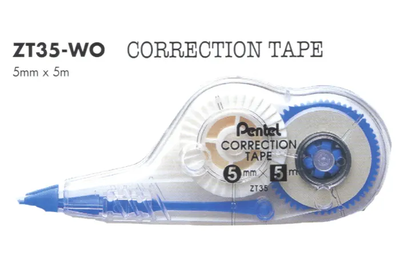 Pentel correction tape zt35-wo, , medium