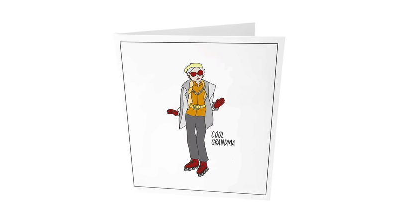 "cool grandma"  greeting card, , medium-null