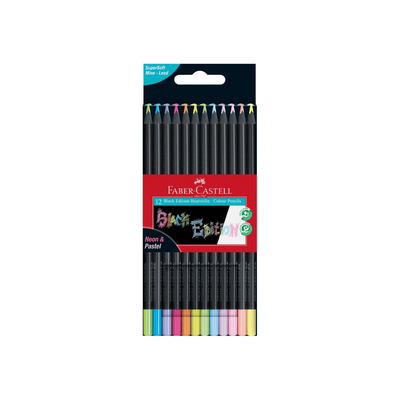 Faber-castell col. Pencils black edition neon + pastel 116410, , medium