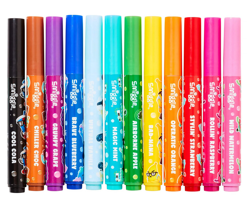 Product image: Smiggle scented colour markers pack x12, , medium-null