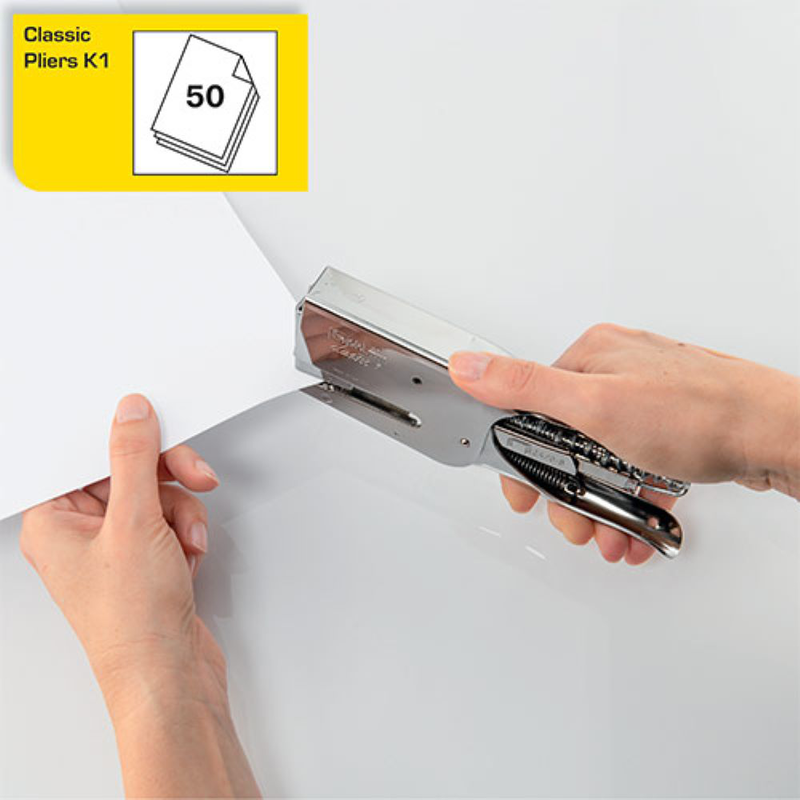 Rapid k1 stapling pliers 24/6-8 c: 50s silver, , medium image number null