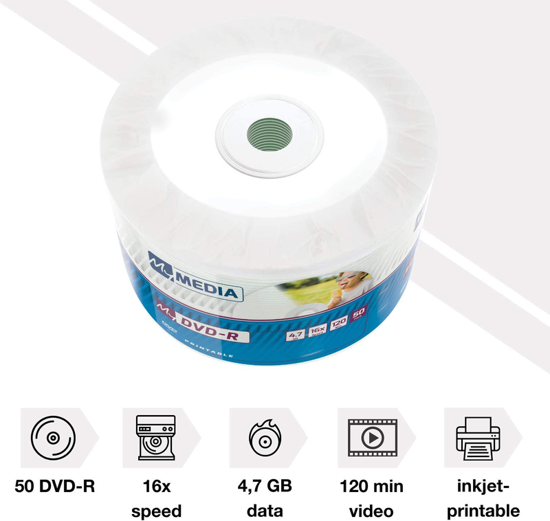 Mymedia - dvd-r 50pk wrap 4.7GB - printable - 69202, , medium-null