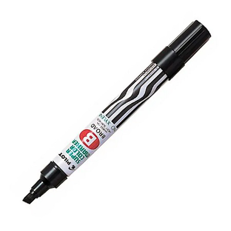 Pilot super color permanent marker black sca-b, , medium-null