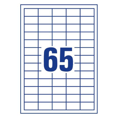 Tto white economy labels 38x21,2mm 038021, , medium