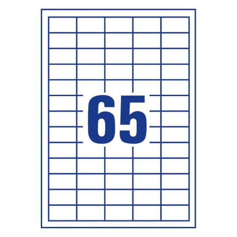 Tto white economy labels 38x21,2mm 038021, , medium-null