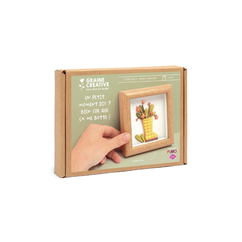 Graine creative fimo miniature frame kit boot, , medium-null