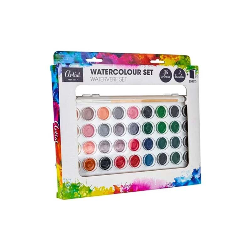 Water color paints set 36pcs - artist, , medium-null