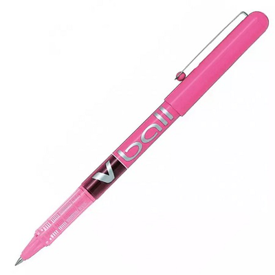 Pilot v ball pen 0.5mm pink, , medium