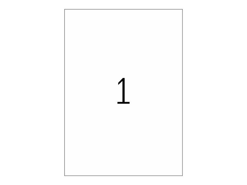Herma premium paper matte permanent self-adhesive / white / a4 (210 x 297 mm) 100 label(s) (100 sheet(s) x 1) laminated labels, , medium-null