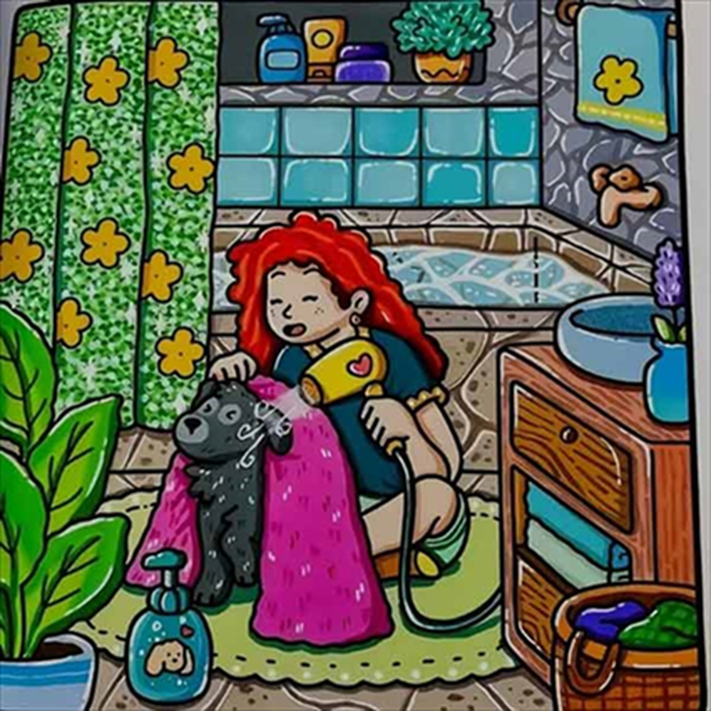 Product image: Cute and comfy coloring book - girl moments, , medium-null