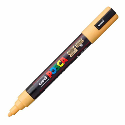 Uni posca bullet tip paint marker pc-5m 1.8-2.5mm apricot, , medium