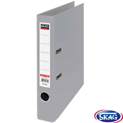 Skag premium box file a4 pvc 4cm narrow grey 4/32, , medium