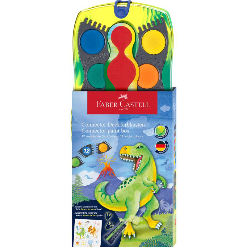 Faber castell connector paint box dinosaur, , medium-null