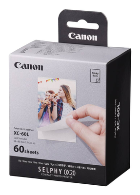 Canon selphy xc-60l bulk set / colour (cyan, magenta, yellow) / original / print ribbon cassette and paper kit, , medium
