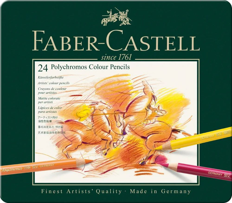 Faber castell polychromos colour pencil tin of 24, , medium image number null