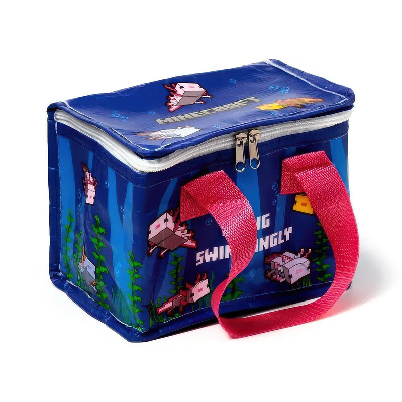 Minecraft axolotl cooler bag, , medium-null