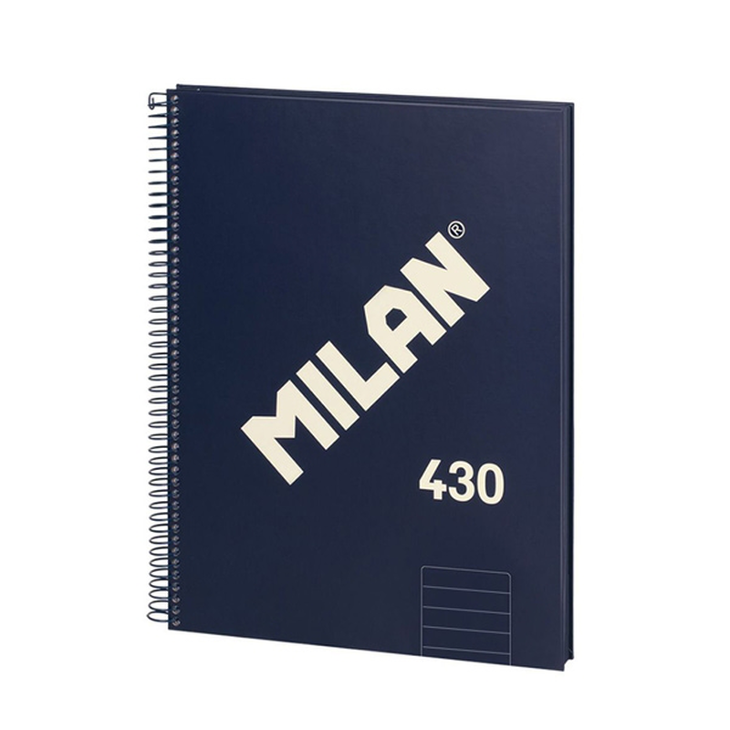 Product image: Τετράδιο a4 σπιράλ με σκληρό εξώφυλλο 430 since 1918 μπλε- milan, , medium-null