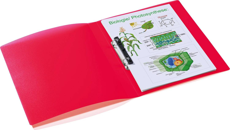 Herma ring binder a4 translucent red, , medium-null