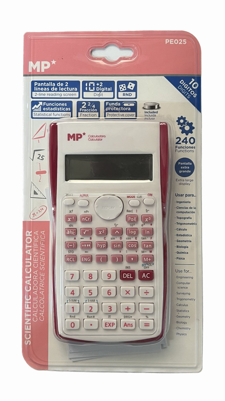 Mp - scientific calculator with 204 functions - pink, , medium-null