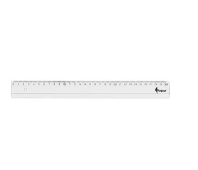 Ruler strong plastic 30cm, , medium