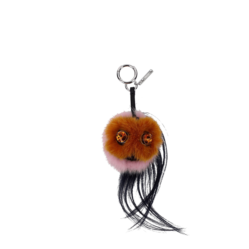 Brown fur keychain-null