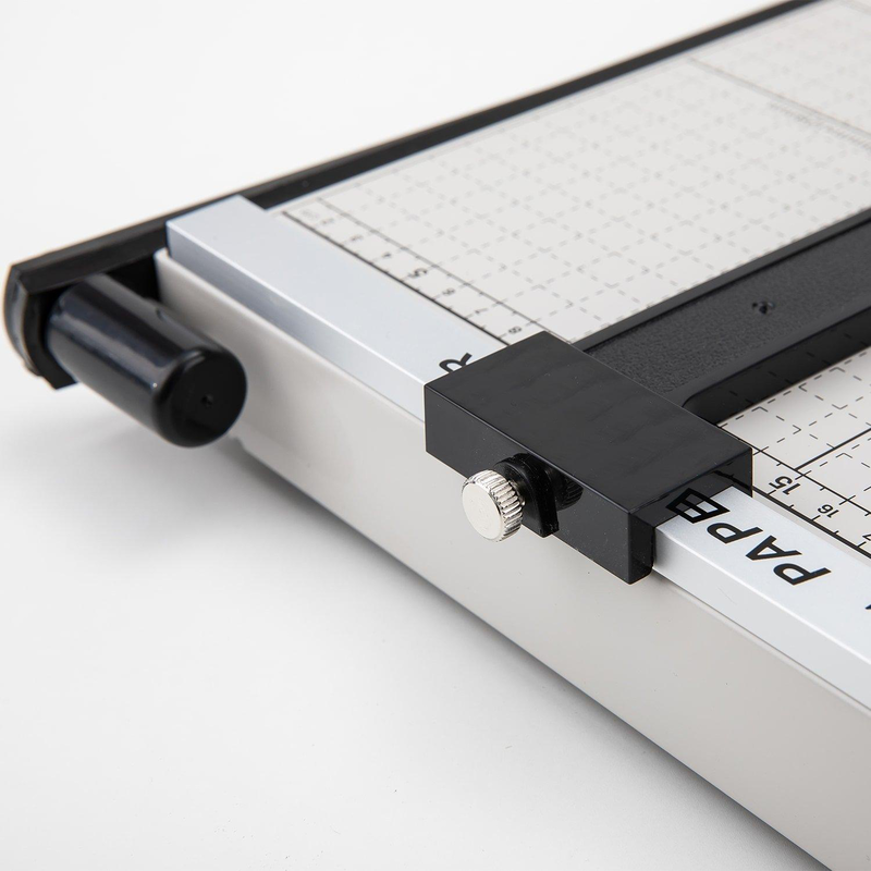 Deli steel paper guillotine a4,12 sheets, 300 x 250mm (12 x 10 inches ), , medium-null