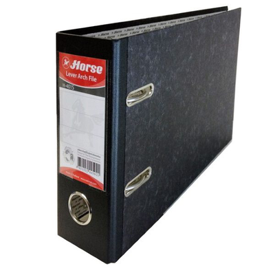 Lever arch file a5 oblong, Black, medium