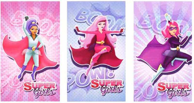 Fun stationery super girls notebook - assorted