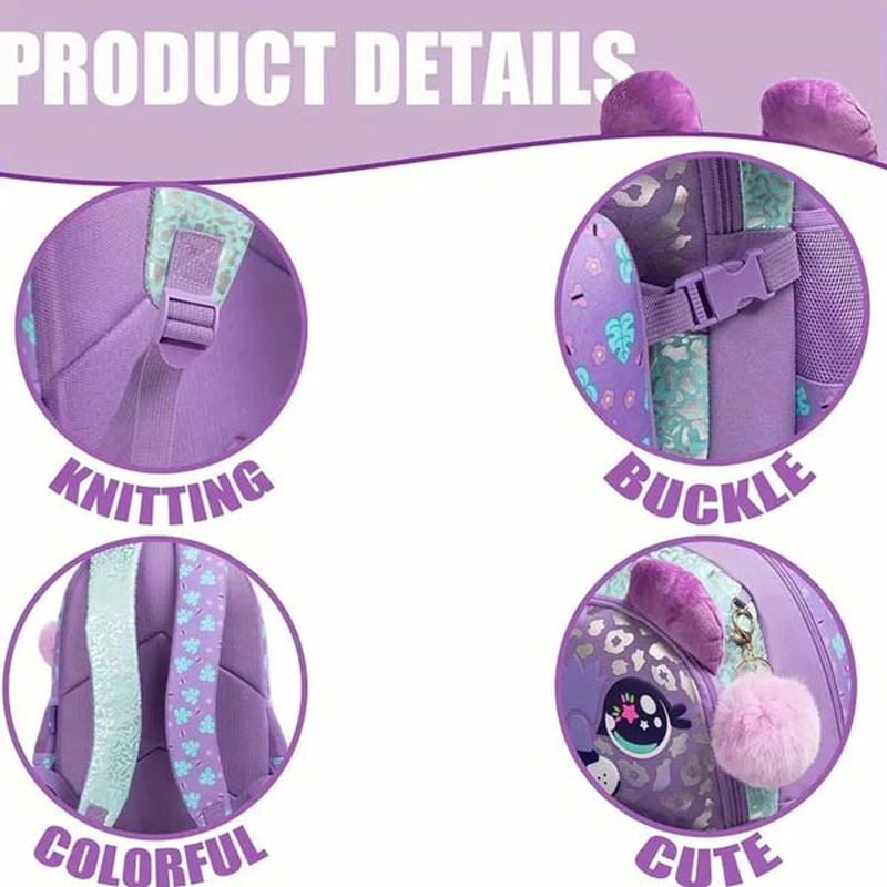 Product image: Τσάντα μωβ σετ 3τμχ, , medium-null